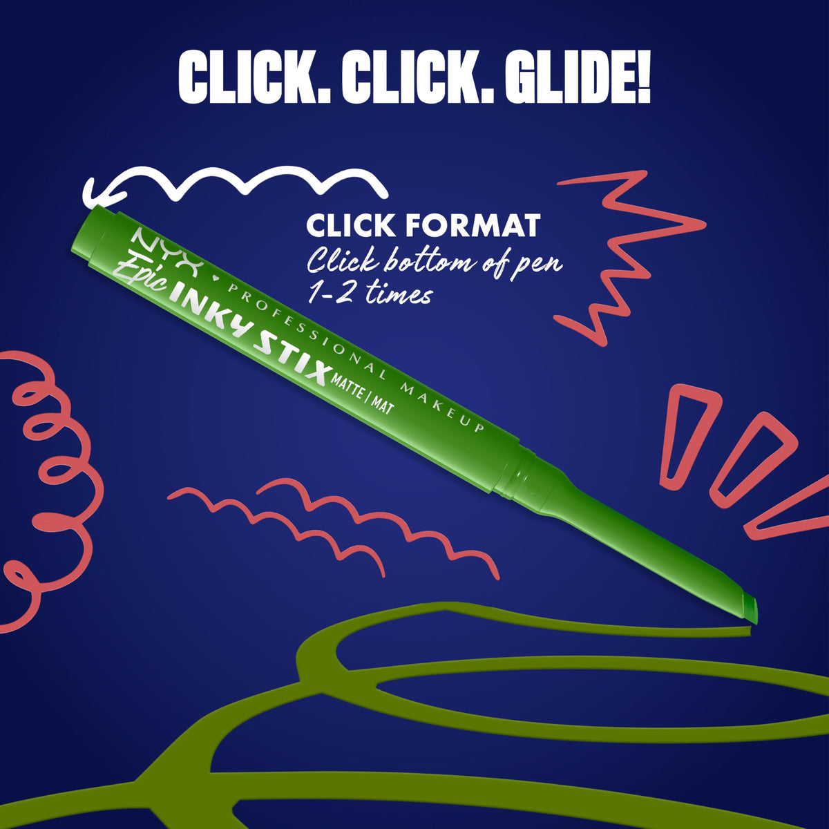 NYX Epic Inky Stix Eyeliner 13 On-Lime pointe inclinée