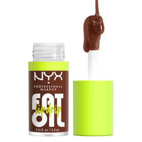 NYX Fat Oil Lip Drip Gloss Livin the Cream devant avec bouchon transparent