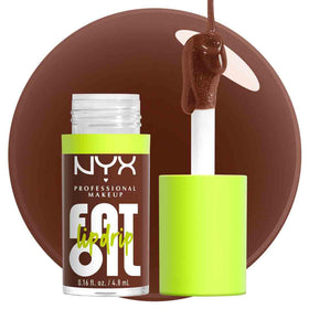 NYX Fat Oil Lip Drip Gloss Livin the Cream sur fond neutre