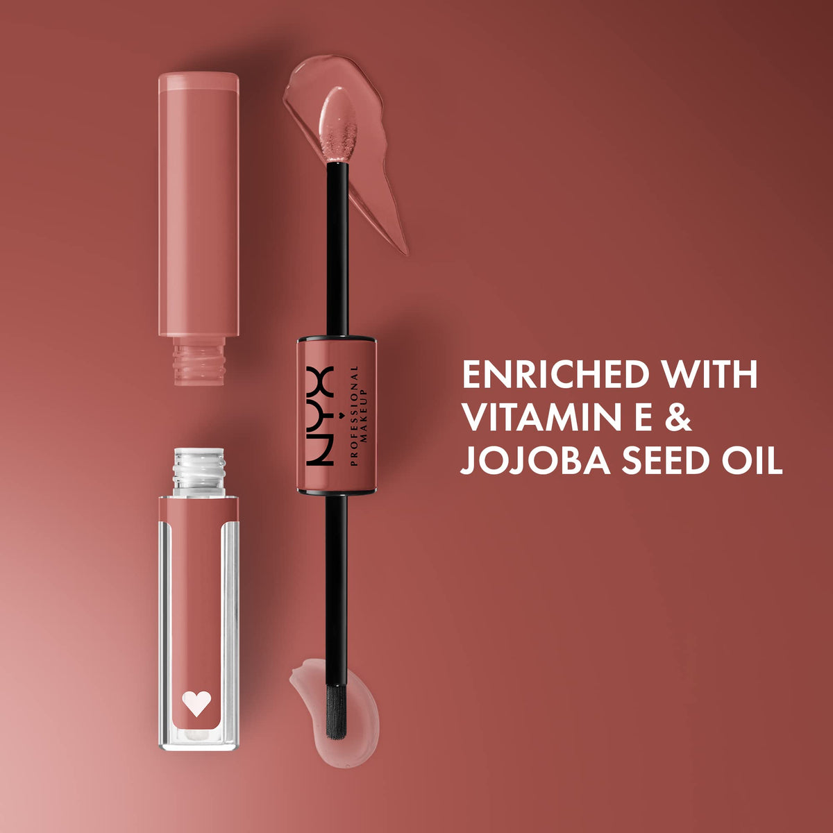 NYX PROFESSIONAL MAKEUP Shine Loud rouge à lèvres avec gloss transparent ouvert