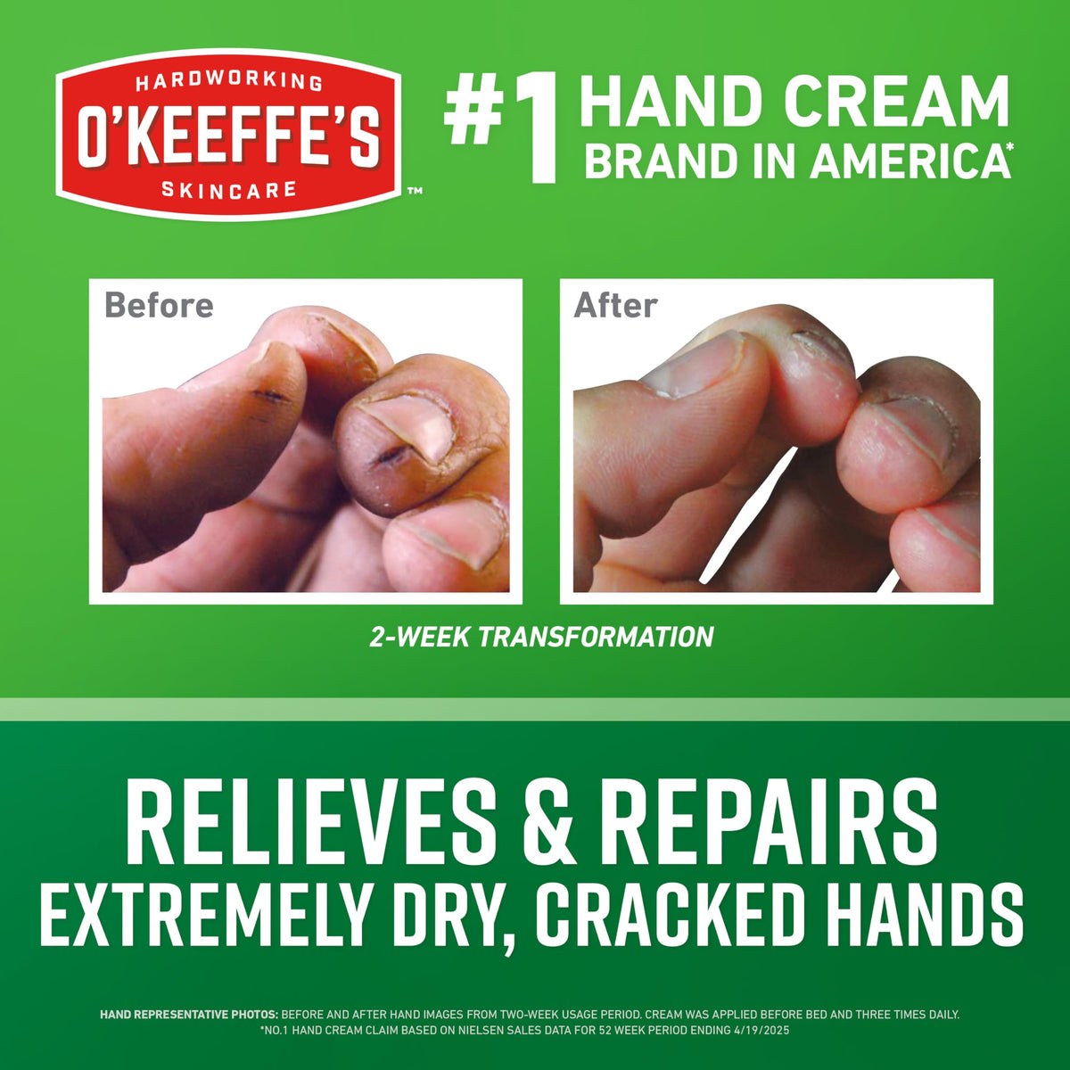 O'Keeffe's Crème pour les Mains 6,8 oz pot ouvert