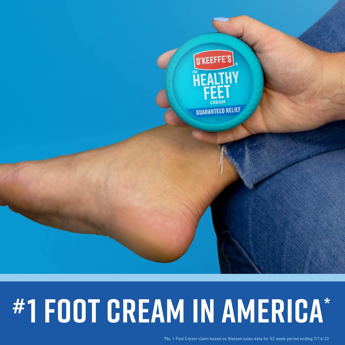 O'Keeffe's Crème pour les Pieds Sains 3,2 oz avec les ingrédients