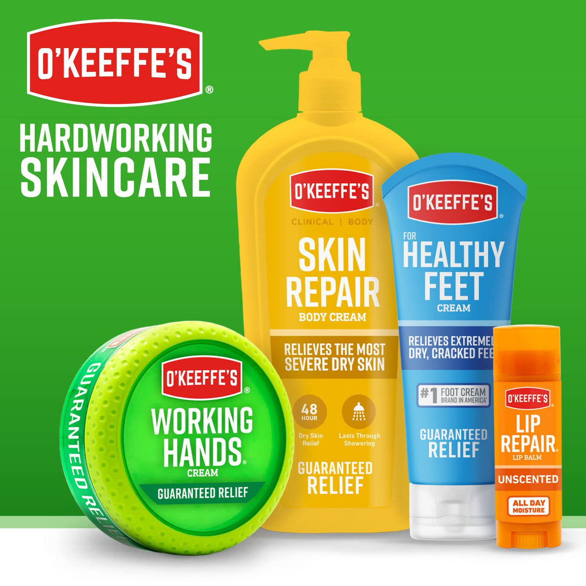 O'Keeffe's Crème pour les Pieds Sains 3,2 oz avec un fond neutre