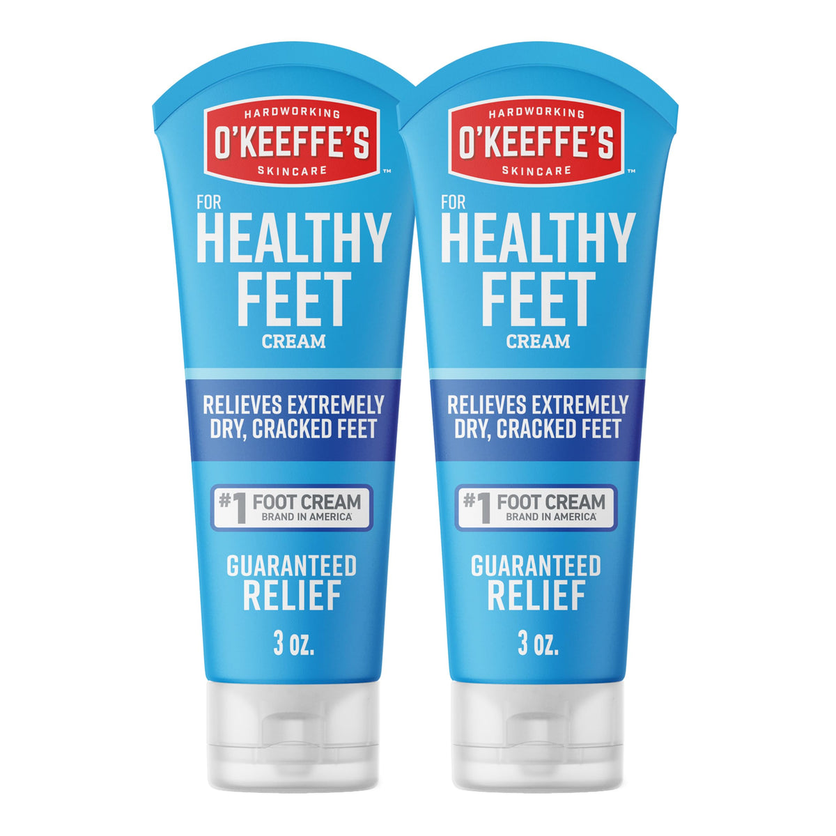 O'Keeffe's Crème pour Pieds Sains tube de 3 oz vue de face