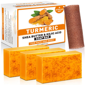 OAKDOLCHE savon à l'acide kojique et curcuma 80g face avant
