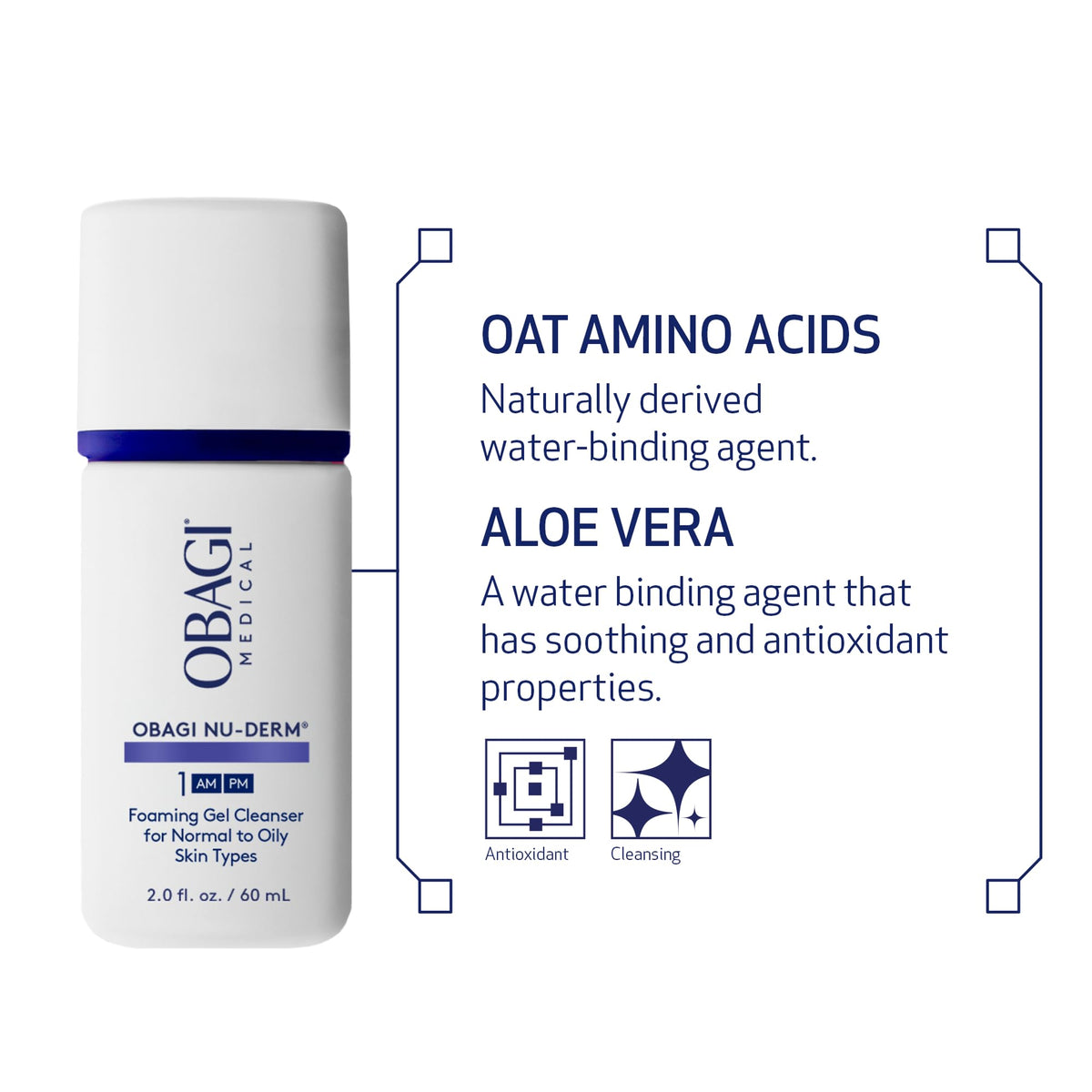 Obagi Medical Gel Nettoyant Moussant 59 ml sur une surface