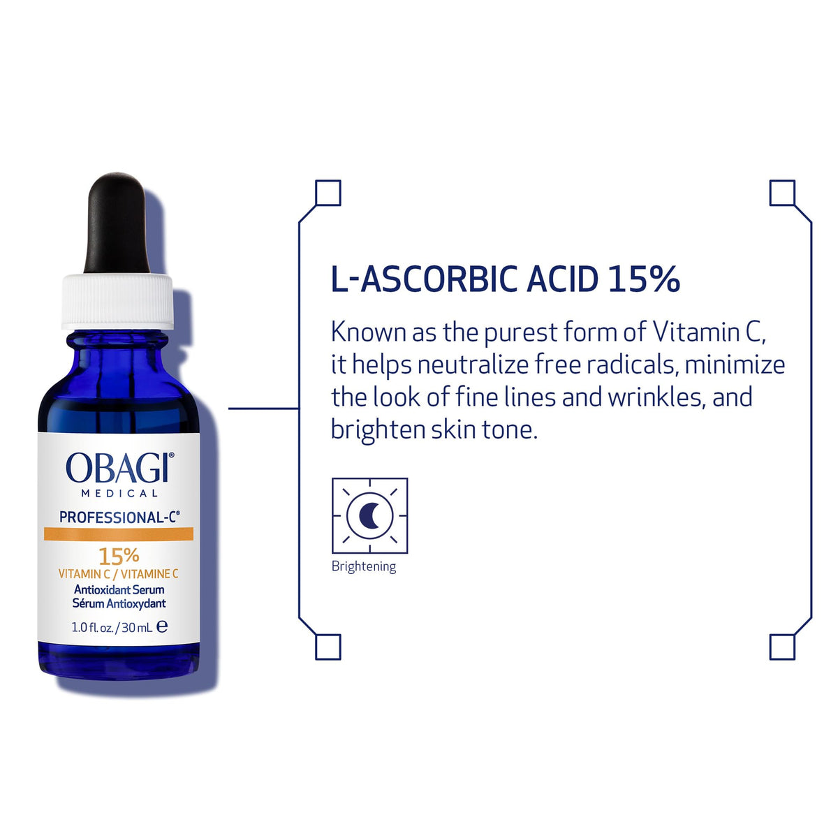 Obagi Medical sérum 15% vitamine C avec accessoires de soin