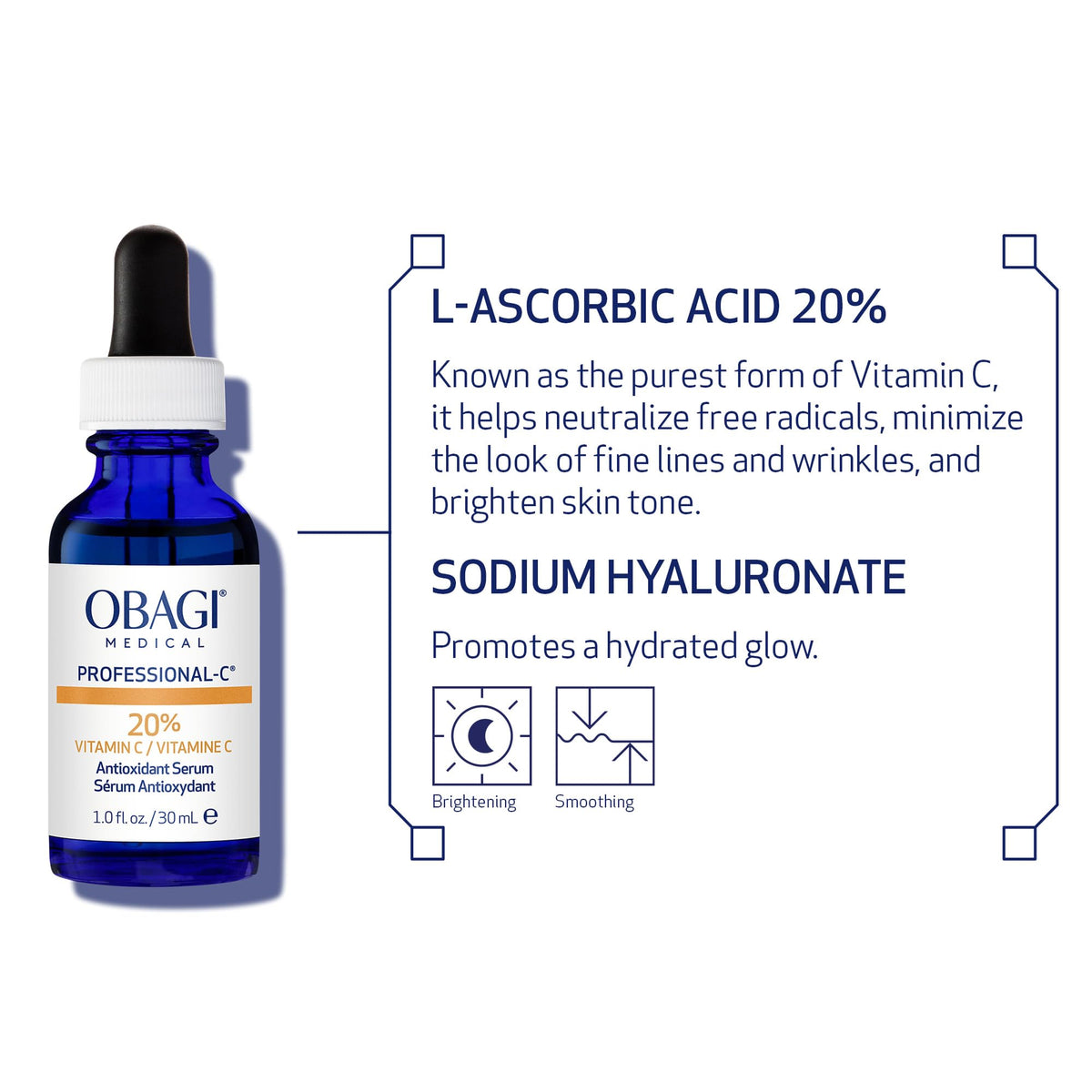 Obagi Medical Sérum Professionnel-C 15% 30 ml en main
