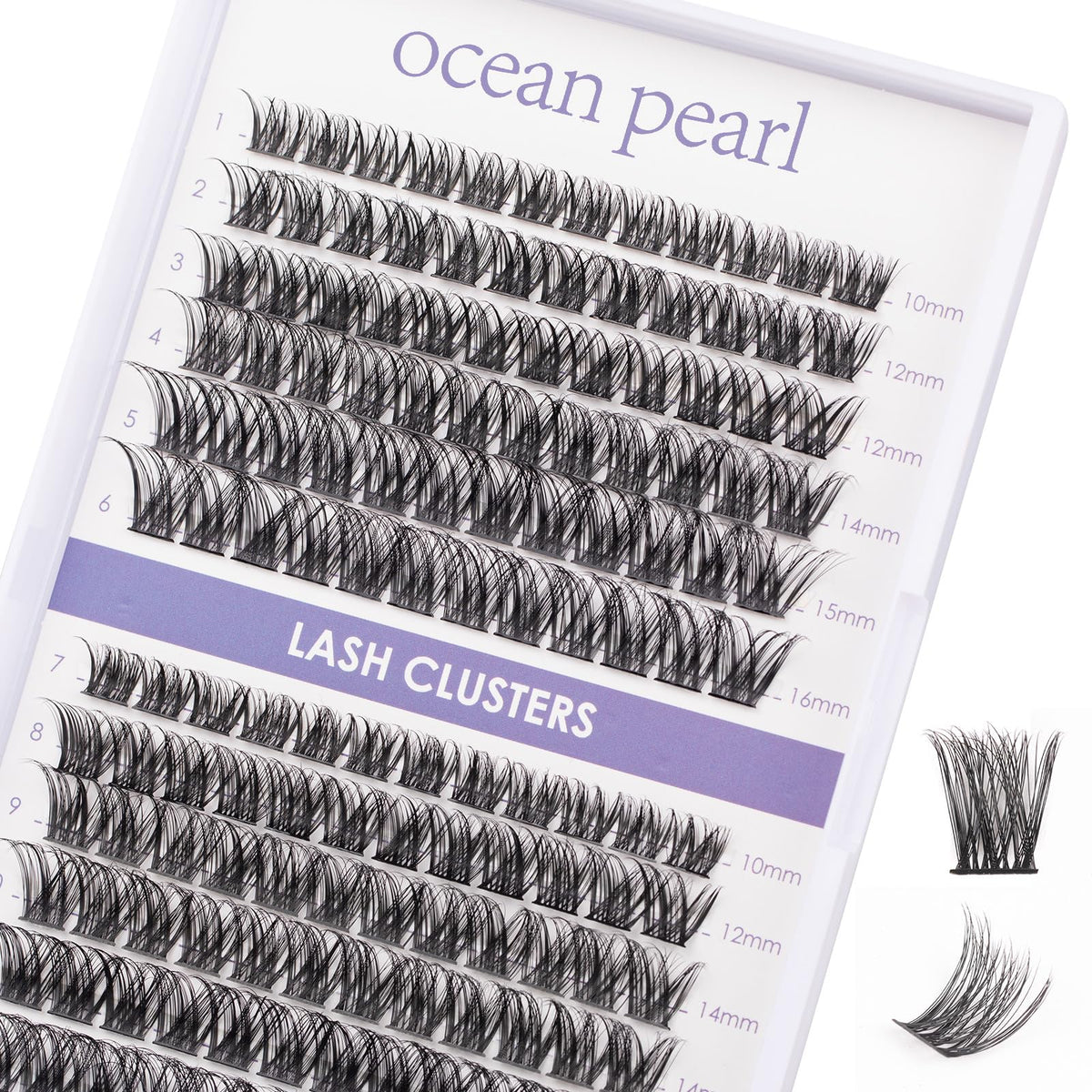 Ocean Pearl Cils en Grappes 144Pcs vue de face