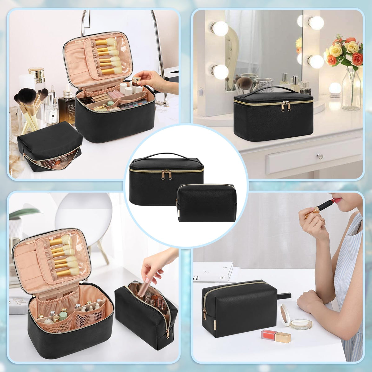 OCHEAL trousse de maquillage avec produits de beauté à l'intérieur