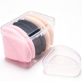 Ocim Poudres Puff Triangle 6Pcs noir, rose et nude vue de face