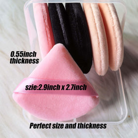 Ocim Poudres Puff Triangle en velours de haute qualité