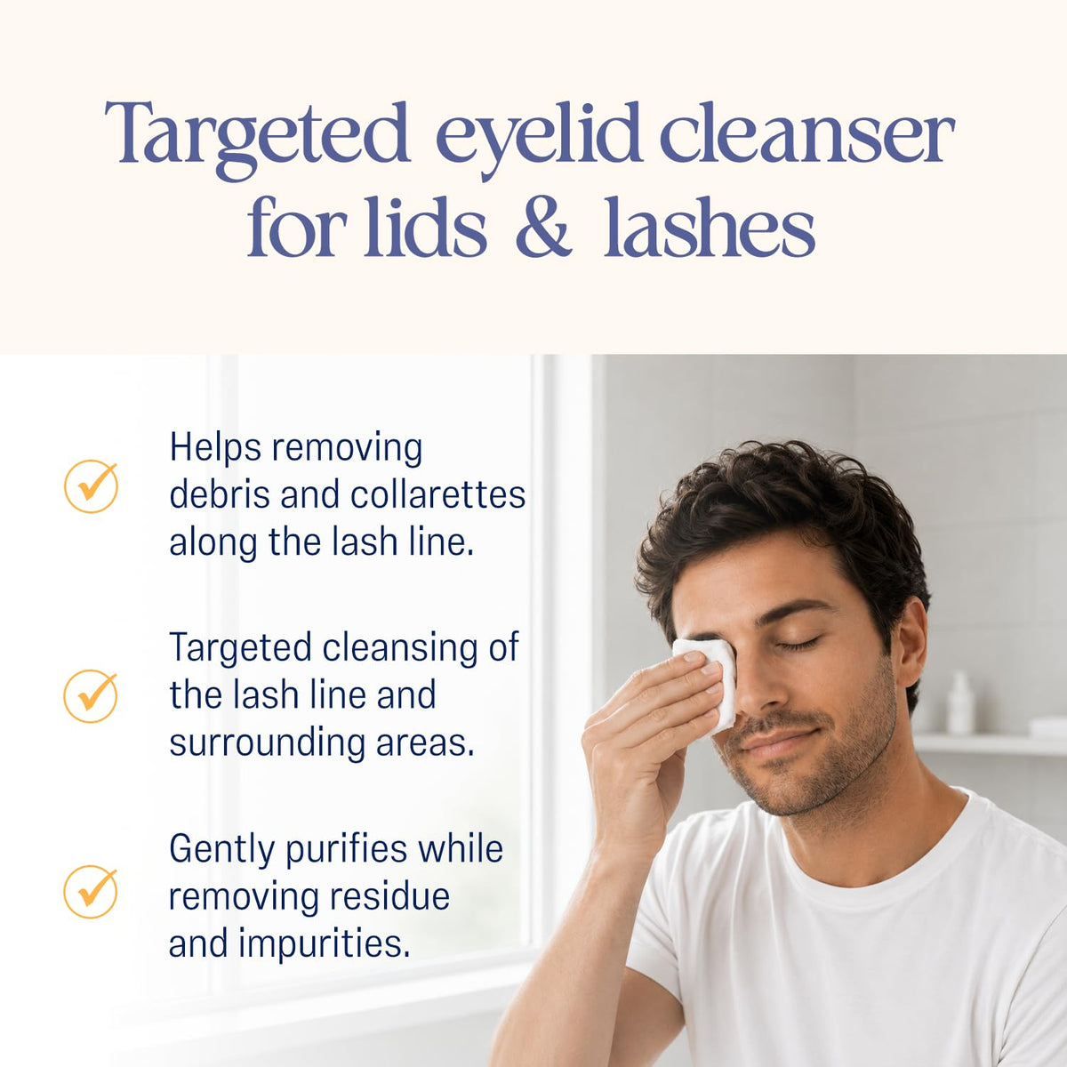 OCuSOFT lingettes nettoyantes pour paupières illustration des ingrédients