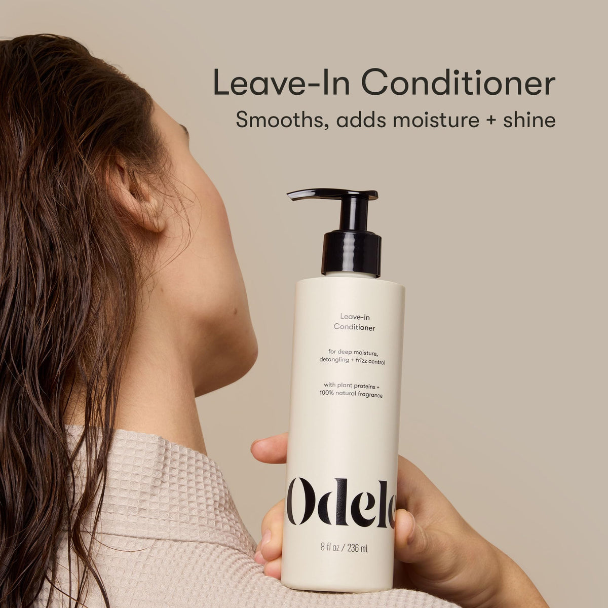 Odele Après-Shampooing Vegan 236 ml avec bouchon ouvert