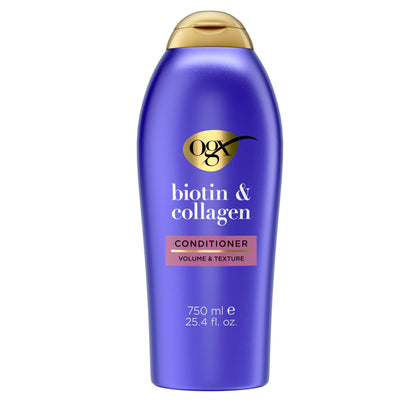 OGX Après-Shampoing Volumisant Biotin & Collagène 800g vue avant