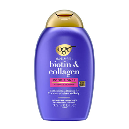 OGX Après-Shampooing Volumateur Biotin & Collagène 408g vue avant