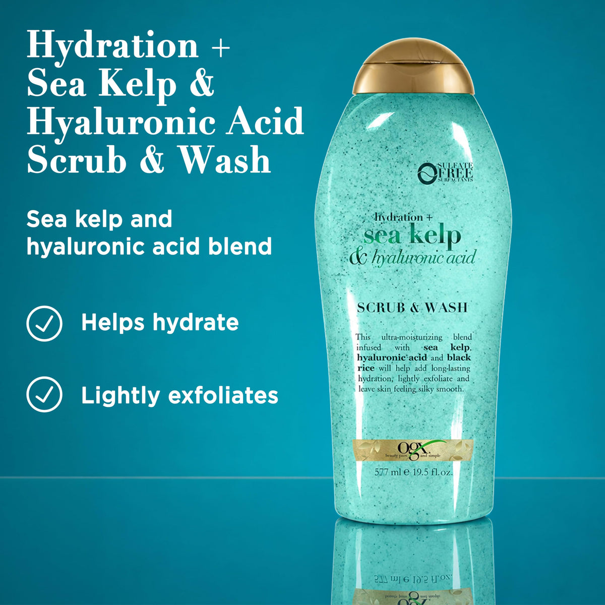 OGX Gommage Hydratant 629g avec texture crémeuse