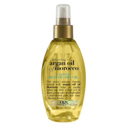 OGX Huile Sèche Réparatrice d'Argan du Maroc 120g vue de face