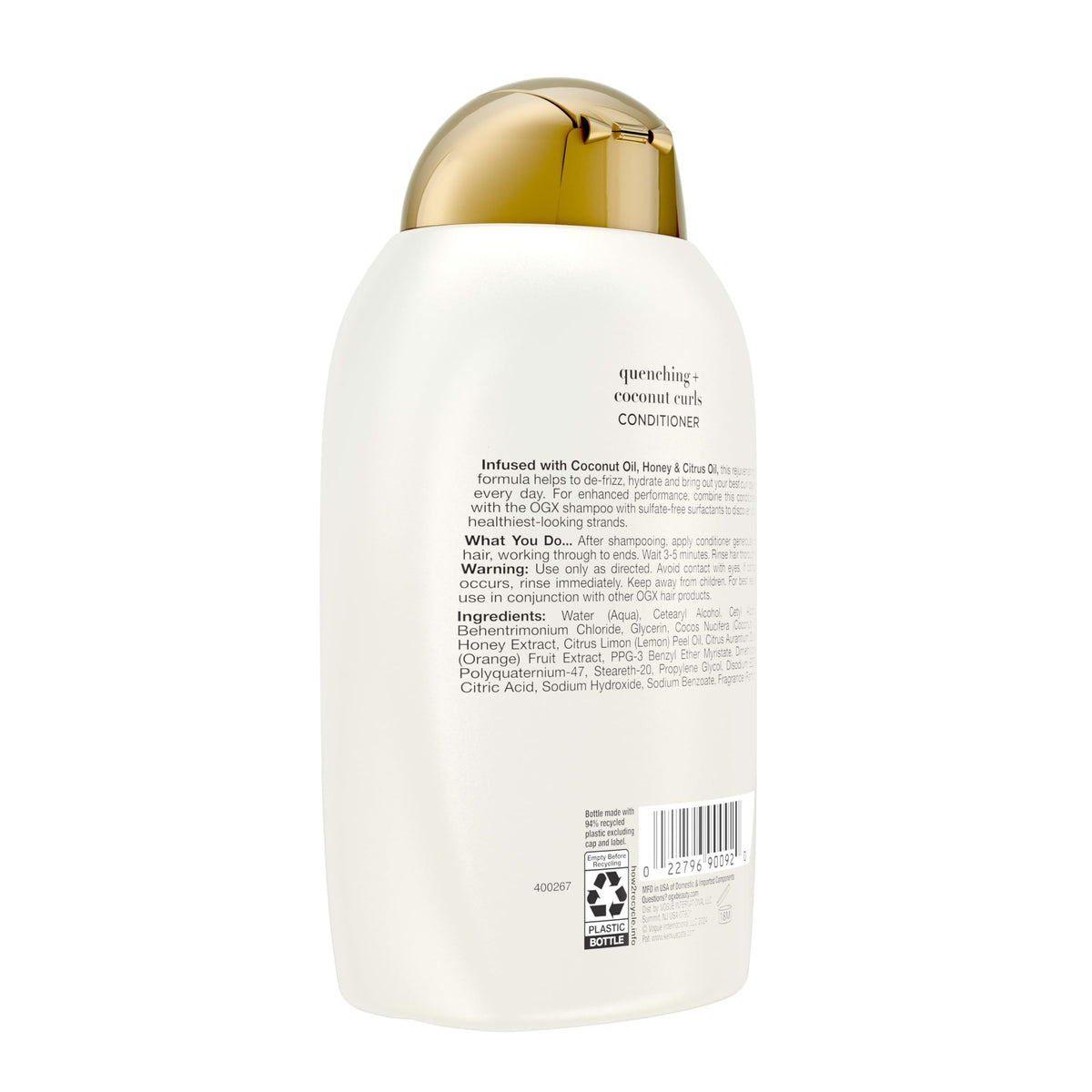 OGX Quenching Coconut Curls - utilisation sur cheveux
