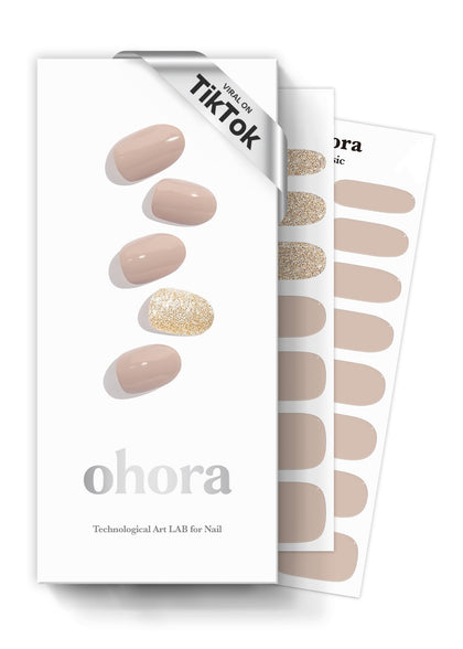 ohora bandes de vernis semi-cuites N Nudist vue de face