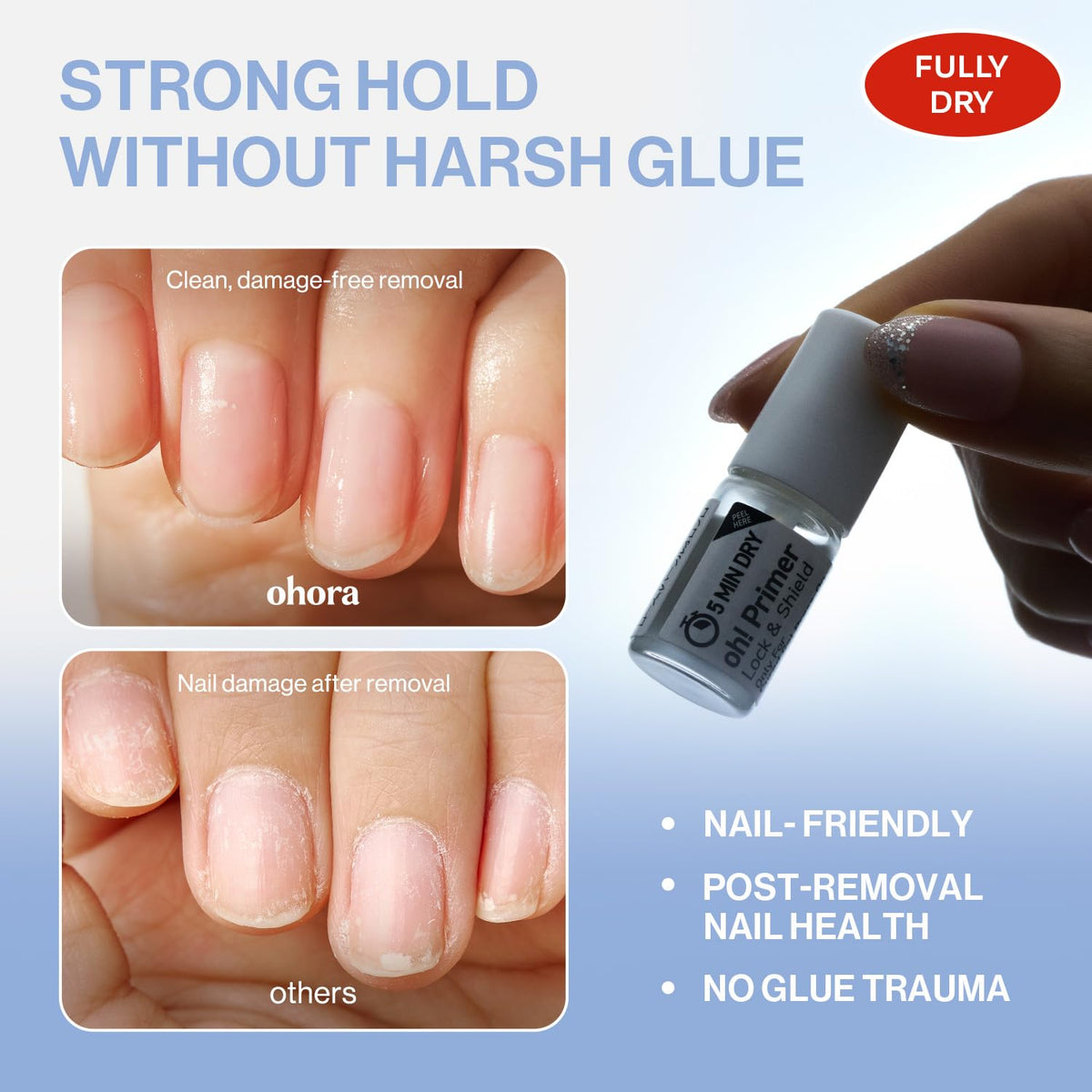 ohora Ongles Pressés en Gel dans leur emballage avec 30 astuces