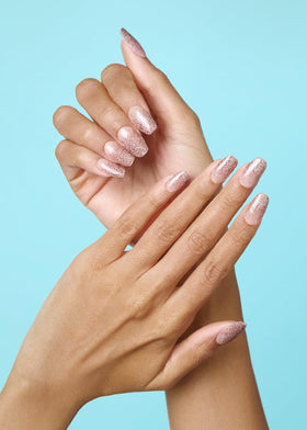 ohora Semi Gel Nail Strips glitter detail