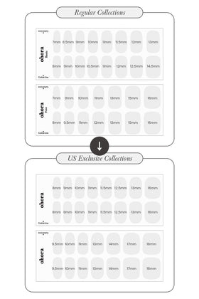 ohora Semi Gel Nail Strips showing application process