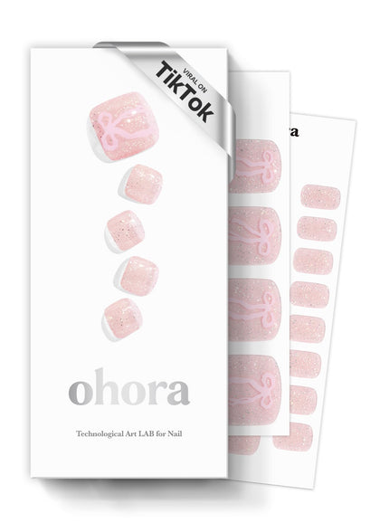 ohora Semi Gel Pedi Strips vue avant avec emballage