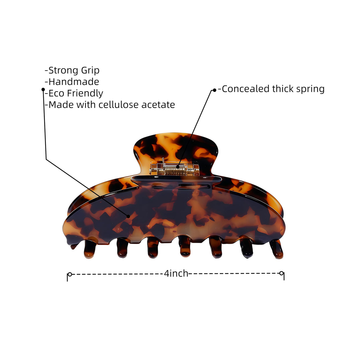 OideGuiing clips tortie sur cheveux attachés