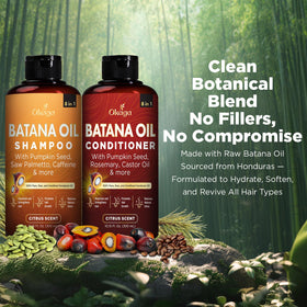 Okaga Après-Shampooing Batana 10,15 oz face avec étiquette