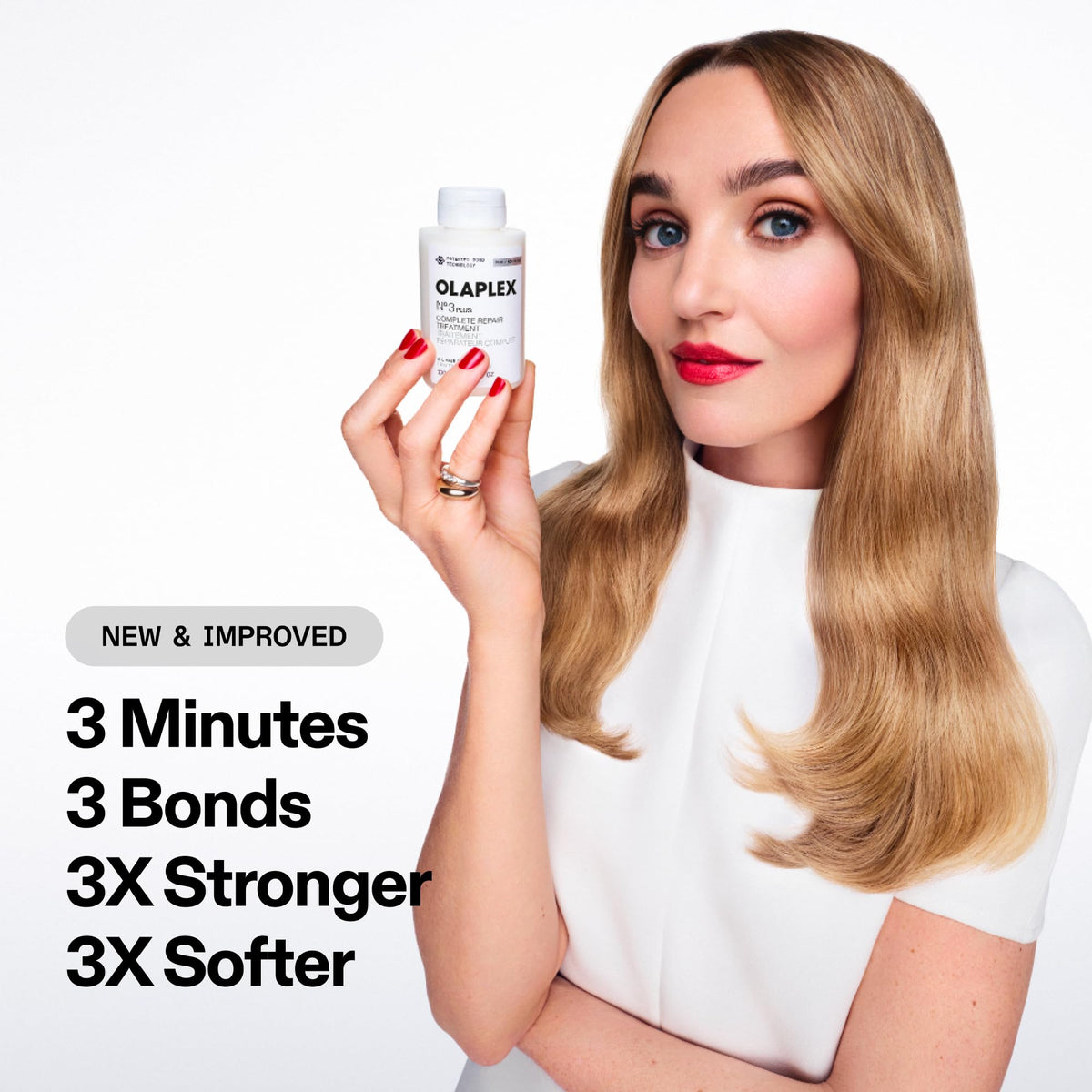 Olaplex N°.3PLUS Traitement Réparateur 250 mL sur fond blanc