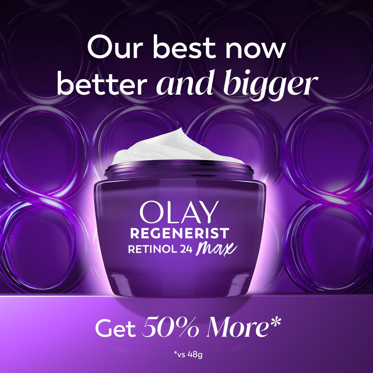 Olay Crème de Nuit Anti-Rides Triple Collagène 2,6 oz avec emballage
