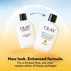 Olay Crème Hydratante Visage SPF 15 côté avec étiquette
