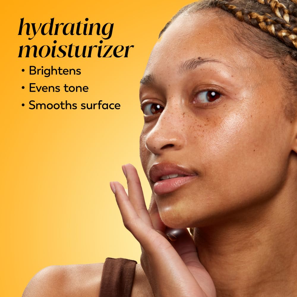 Olay Crème Hydratante Vitamine C 168g pot ouvert avec produit visible