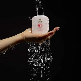 Olay Fluid Beauté 100ml, prise en main de la bouteille