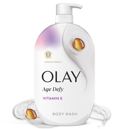 Olay Gel Douche Age Defy 1L avec Vitamine E, vue avant