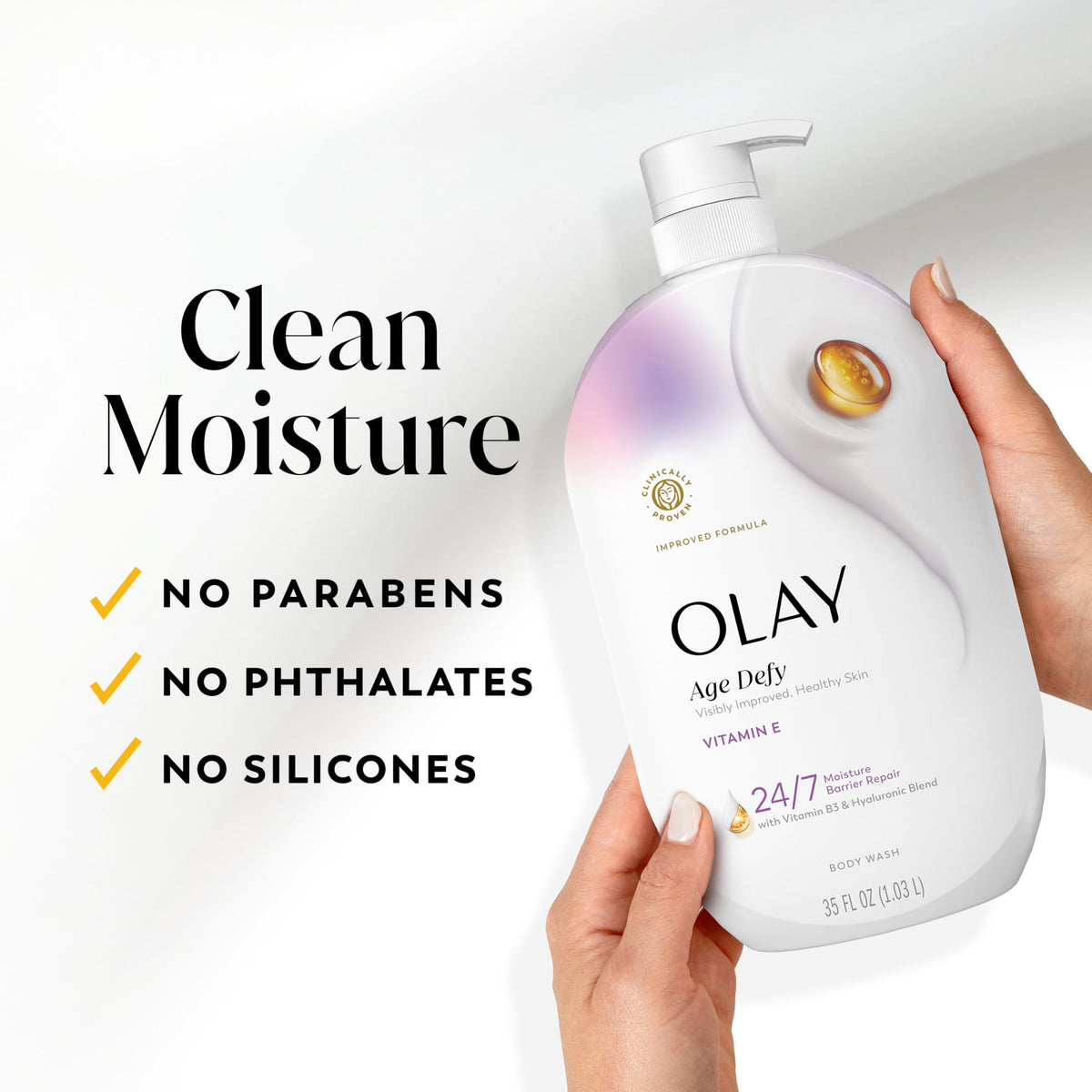 Olay Gel Douche Age Defy 1L, conseils d'utilisation