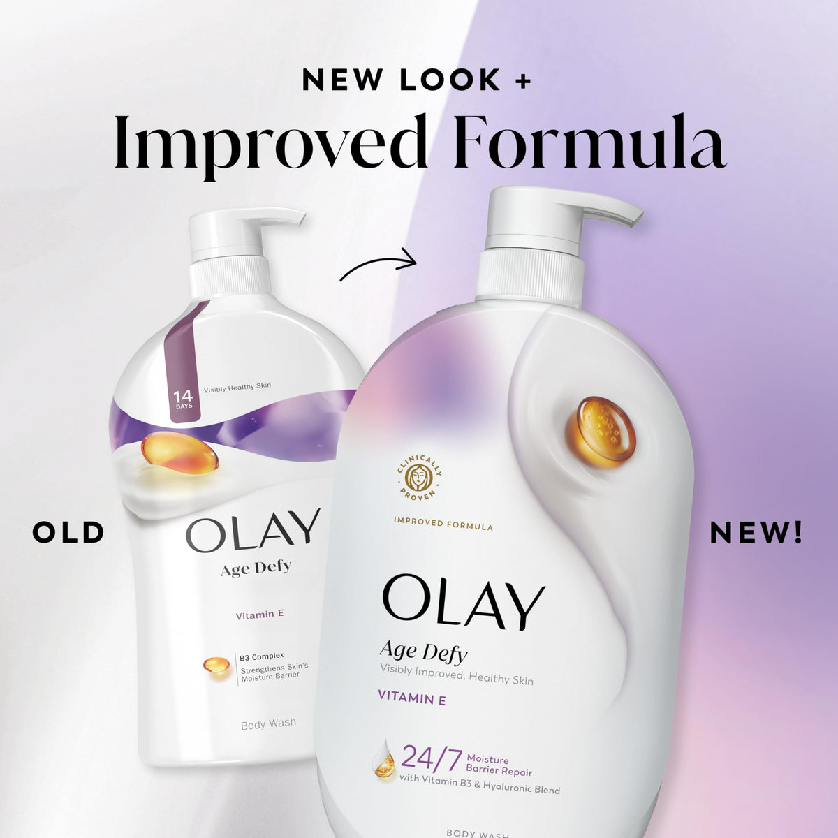Olay Gel Douche Age Defy 1L, routine de soins