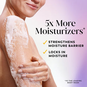 Olay Gel Douche Age Defy 1L, texture crémeuse