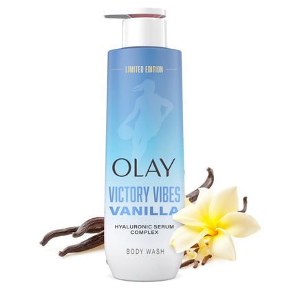 Olay Gel Douche Femme 700g devant avec étiquette vanille