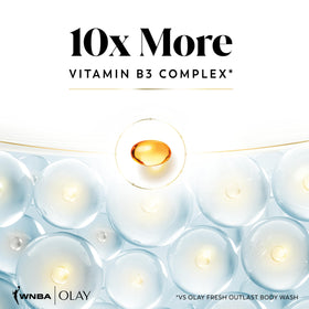 Olay Gel Douche Femme 700g en gros plan sur le flacon