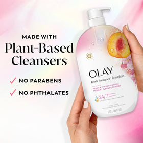 Olay Gel Douche Fresh Radiance 1L avec mousse