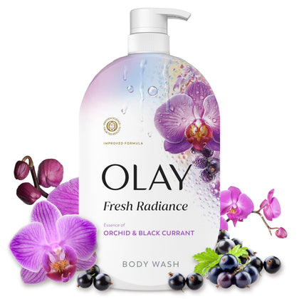 Olay Gel Douche Fresh Radiance 1L vue avant avec bouchon
