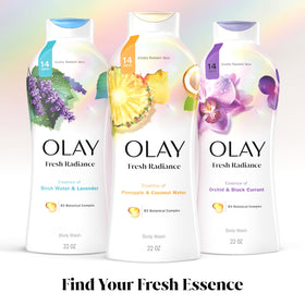 Olay Gel Douche Fresh Radiance 650 ml avec gant de douche