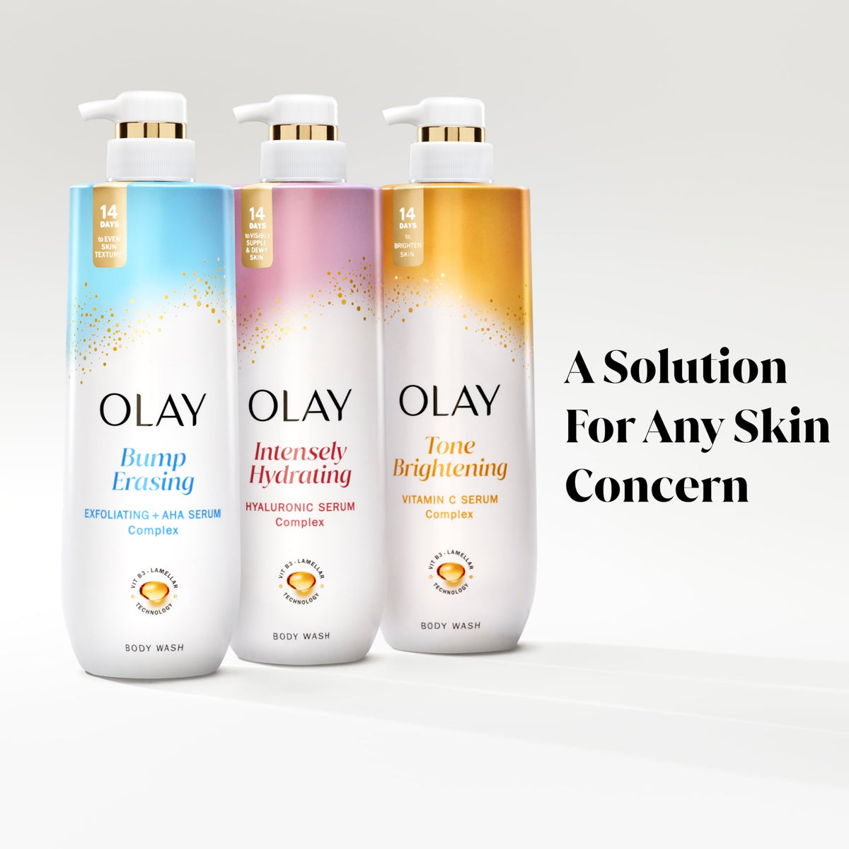 Olay Gel Douche Hydratant 26 fl oz en gros plan