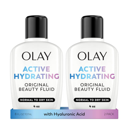 Olay Hydratant Visage Fluide Beauté Actif 4 Oz bouteille avant