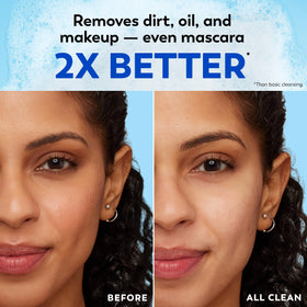 Olay Lingettes Démaquillantes 5-en-1 utilisation sur le visage