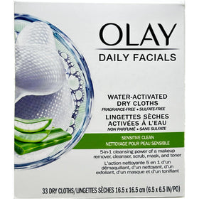 Olay lingettes nettoyantes 4-en-1 emballage et contenu