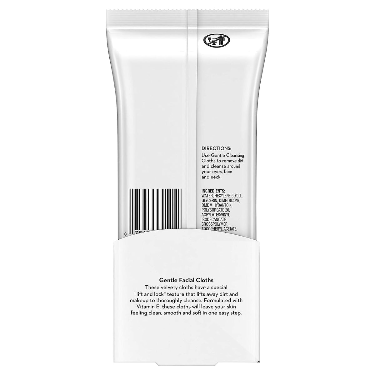 Olay Lingettes Nettoyantes Douces avec texture de lingette