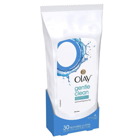 Olay Lingettes Nettoyantes Douces en utilisation sur peau